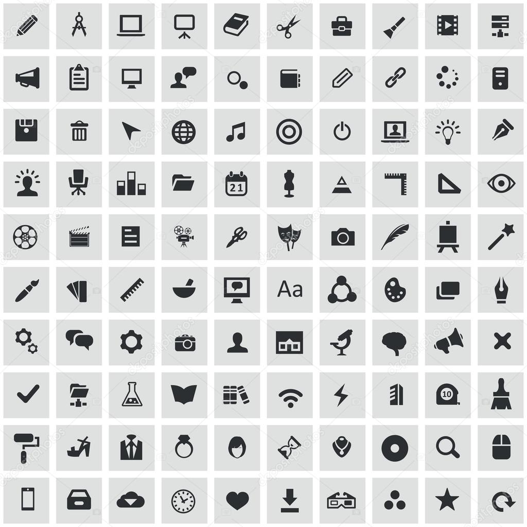 100 art, design icons
