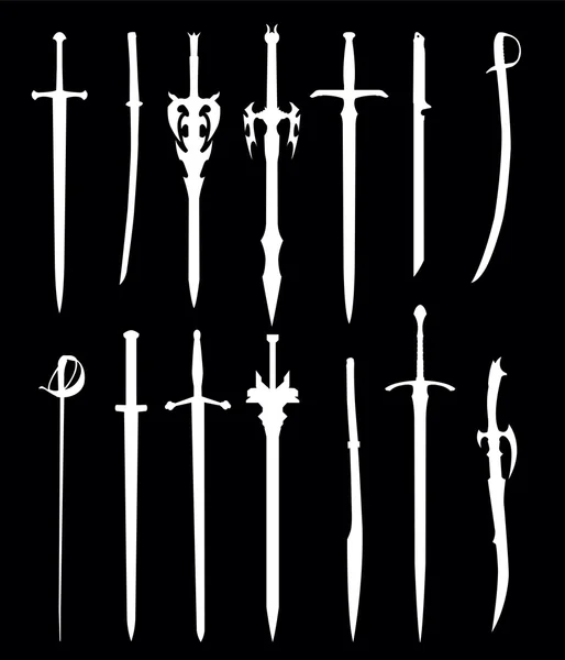 Ilustración de espadas — Vector de stock