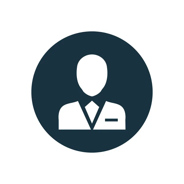 Business avatar ikonen — Stock vektor