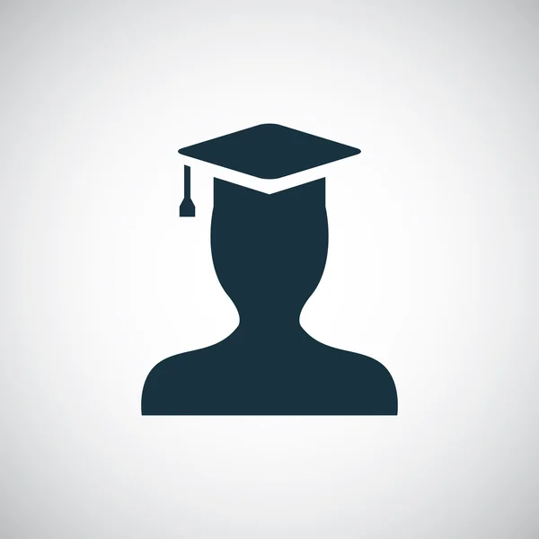 Ícone estudante de pós-graduação —  Vetores de Stock