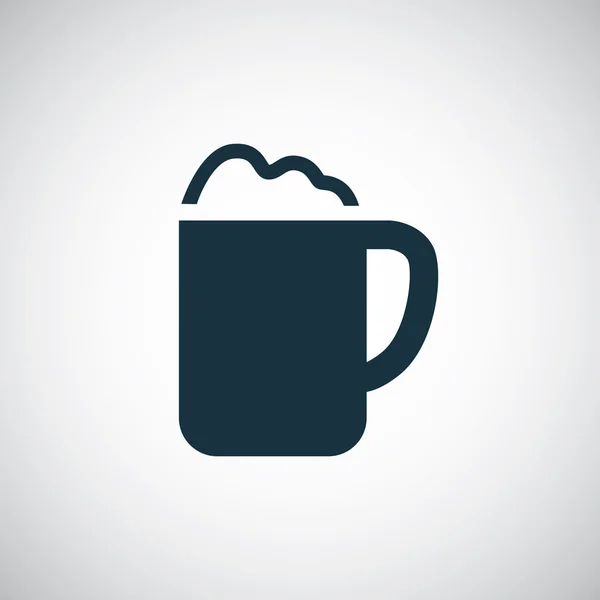 Cappuccino ikonen med skum — Stock vektor