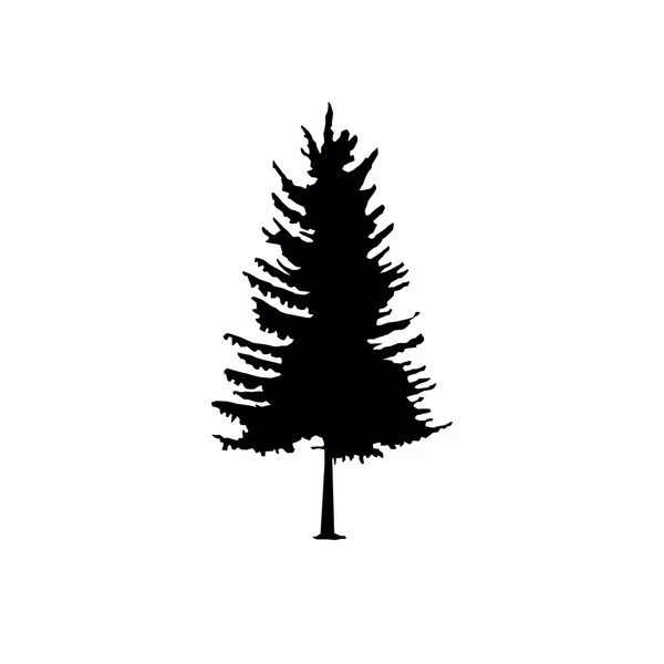Coniferous trees silhouettes — Stock Illustration Coniferous trees silhouettes Royalty Free Stock Vectors