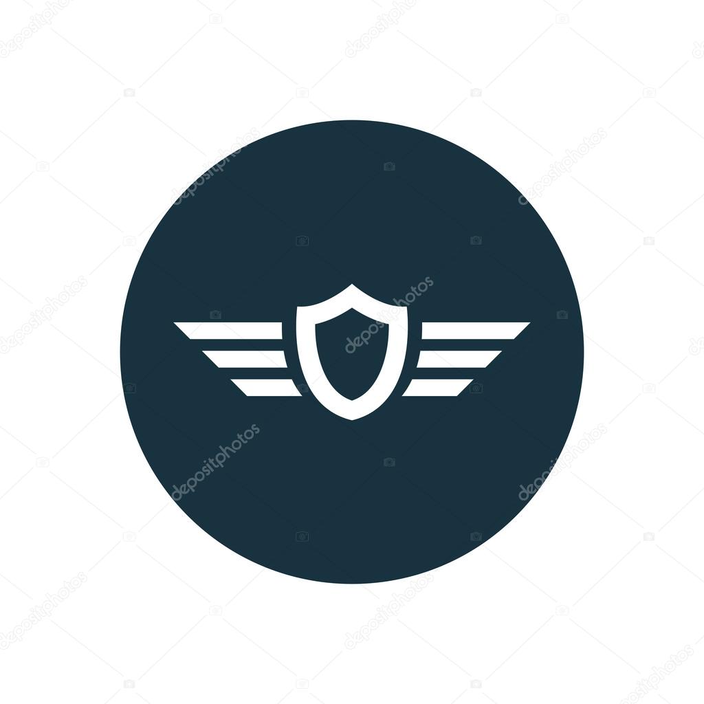 shield wings icon