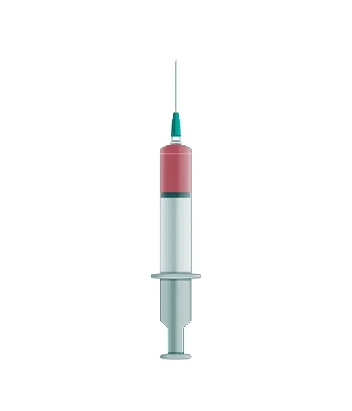 Syringe realistic — Stock Vector