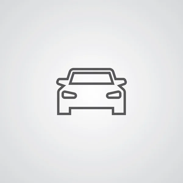 spor araba anahat ince simgesini, üzerinde beyaz adam koyu