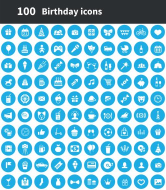 100 doğum günü simgesi