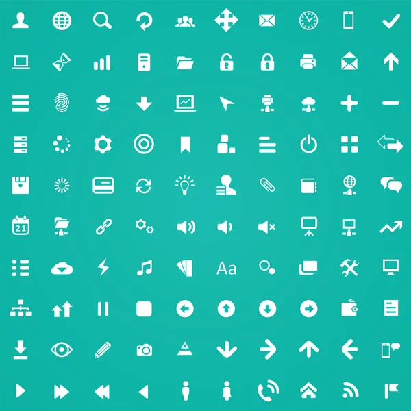 100 iconos de aplicaciones — Vector de stock