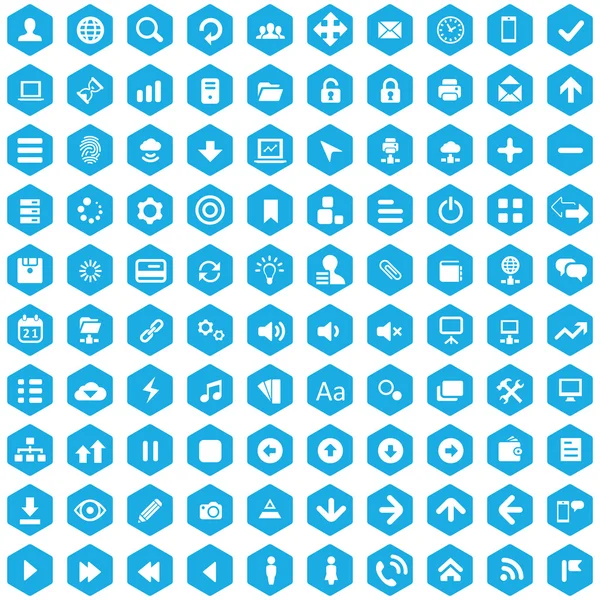 100 app iconen — Stockvector