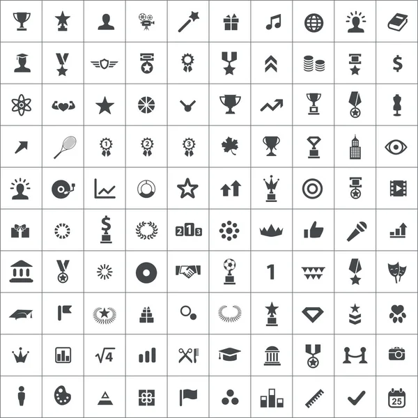 100 icono de premio — Vector de stock