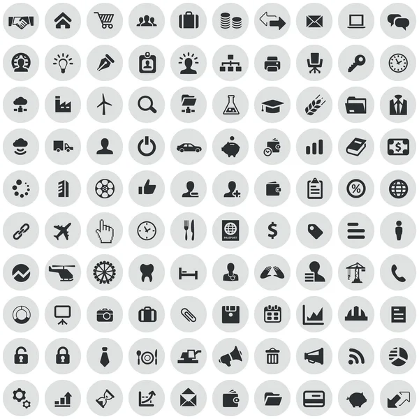 100 B2B icons — Stock Vector