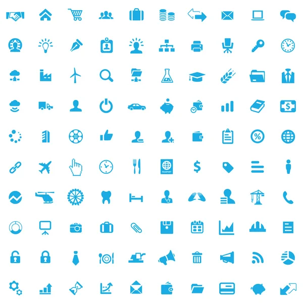 100 iconos B2B — Vector de stock