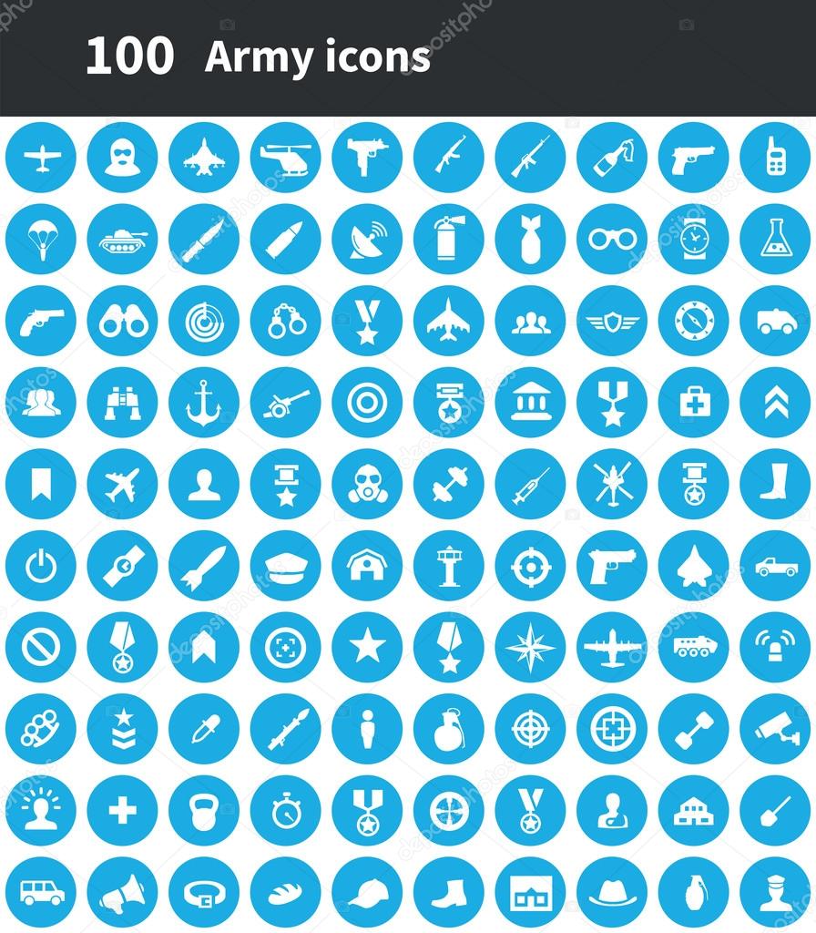 100 army icons