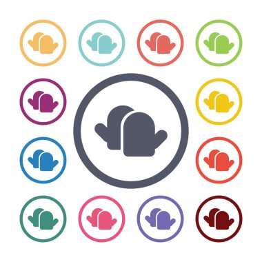 mutfak sahipleri düz Icons set