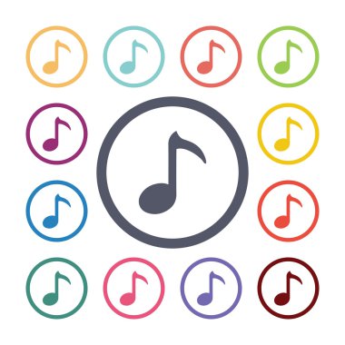 Not düz simgeler se