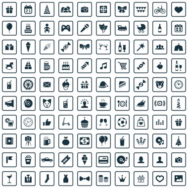 100 doğum günü simgeler