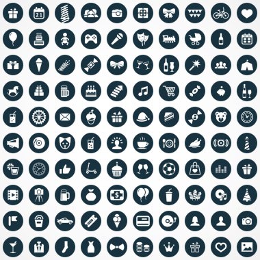 100 doğum günü simgeler