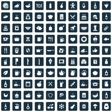 100 simgeleri pişirme