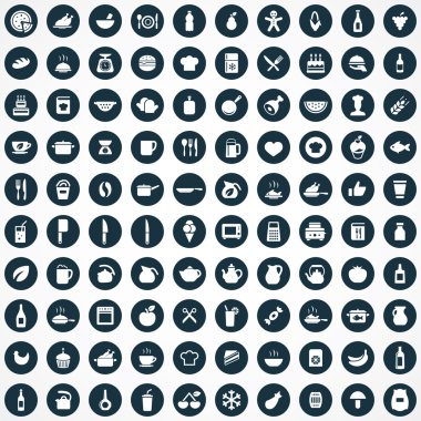 100 simgeleri pişirme