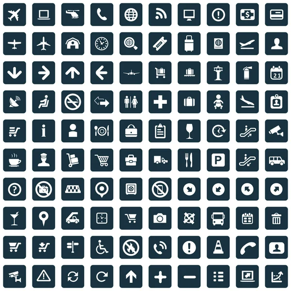 100 Havaalanı simgeler