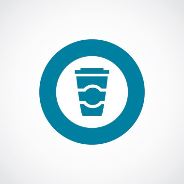 kahve simgesi kalın mavi daire kenarlık