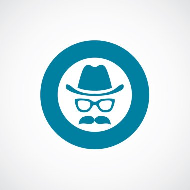 Berber simgesi kalın mavi daire kenarlık