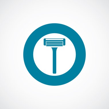 ustura simgesi kalın mavi daire kenarlık