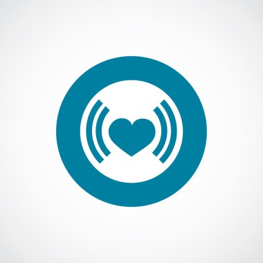 kalp simgesi kalın mavi daire sınır yendi