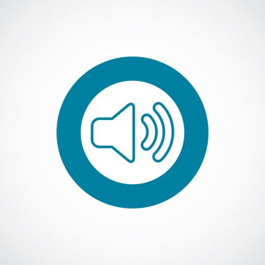 Ses simgesini kalın mavi daire kenarlık