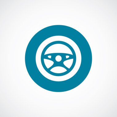 araba tekerlek simgesi kalın mavi daire kenarlık