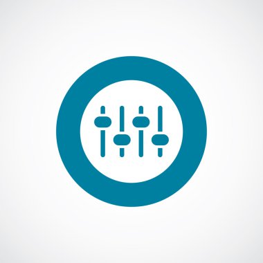 ses karıştırıcı simgesini kalın mavi daire kenarlık