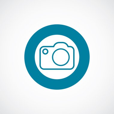 fotoğraf kamera simgesi kalın mavi daire kenarlık