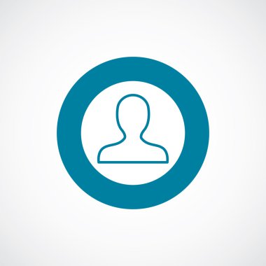 profil simgesi kalın mavi daire kenarlık