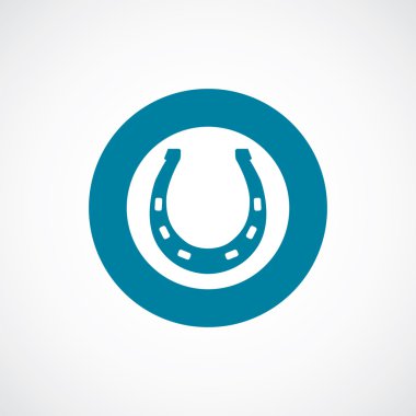 At nalı simgesi kalın mavi daire kenarlık