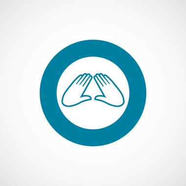 Masaj simgesi kalın mavi daire kenarlık