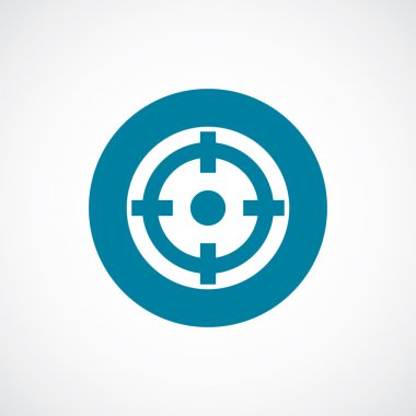 optik görüş simgesi kalın mavi daire borde