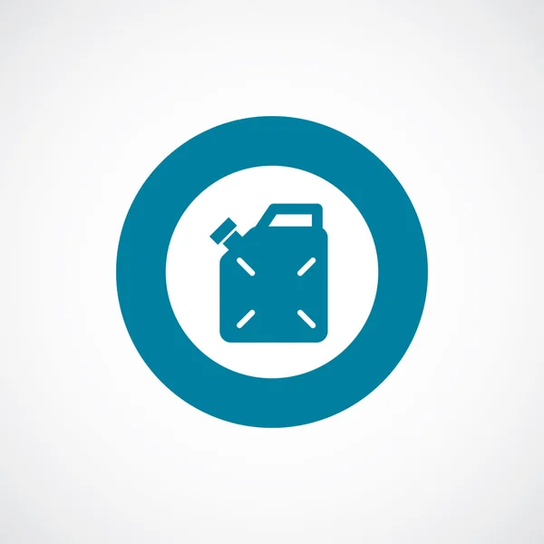 Jerrycan Symbol fett blauen Kreis Rand — Stockvektor