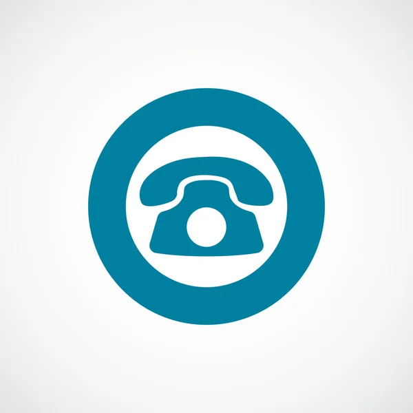 Telefon-Symbol fetter blauer Kreis Rand — Stockvektor