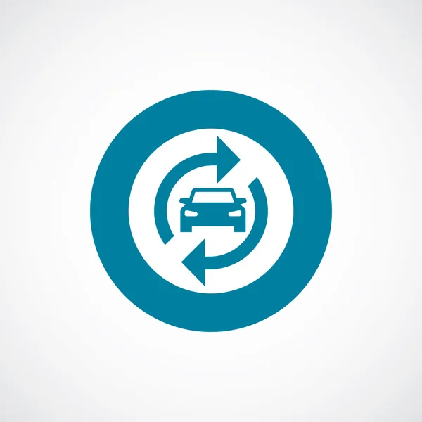 Auto service ikonra félkövér kék kör határ — Stock Vector