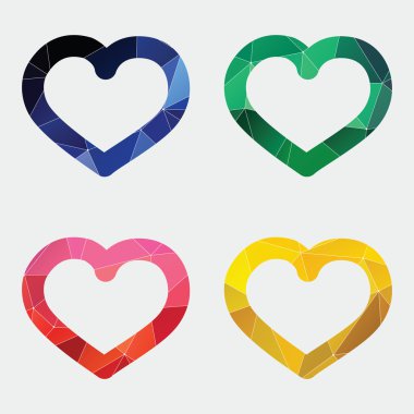 kalp simgesi soyut Triangl