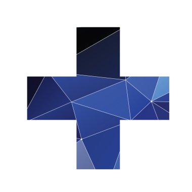 artı simgesi soyut üçgen