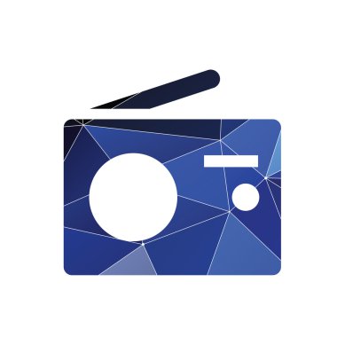 radyo simgesi soyut üçgen