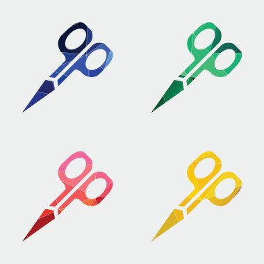 makas simgesi soyut Triangl