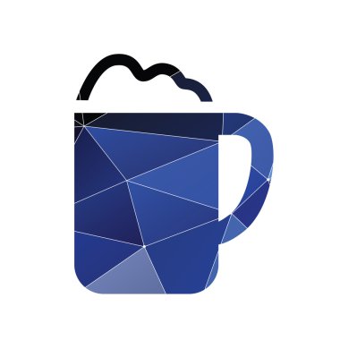 kapuçino simgesi soyut üçgen