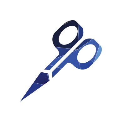 makas simgesi soyut üçgen