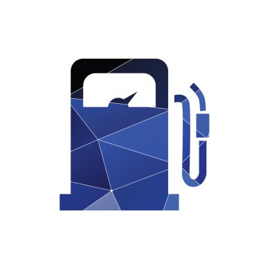 benzin istasyonu simgesi soyut üçgen