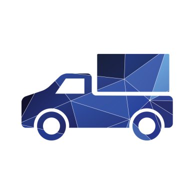 kamyon simgesi soyut üçgen