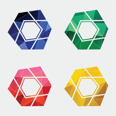 soyut pentagon simgesi soyut üçgen