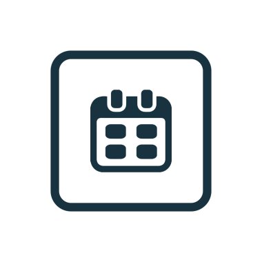 takvim simgesini yuvarlak kareler düğmesi