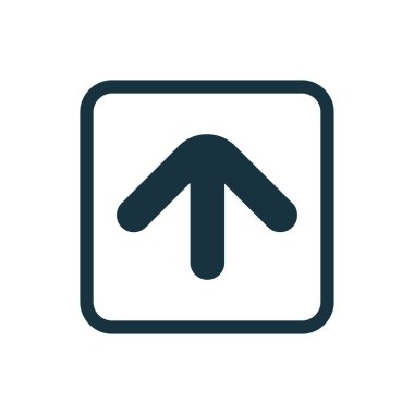 ok simgesi yuvarlak kareler düğmesi