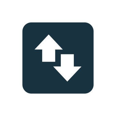 2 side ok simgesi yuvarlak kare düğmesini